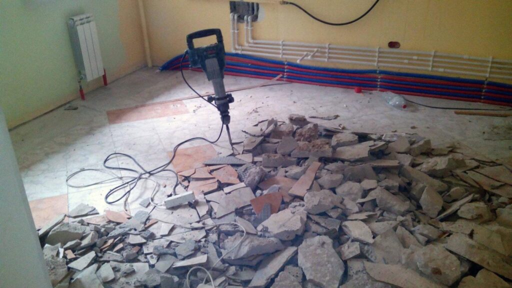 Демонтаж стяжки